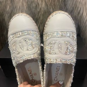 Chanel Espadrilles Tweed & Grosgrain